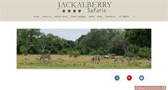 Desktop Screenshot of jackalberrysafaris.net