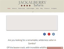 Tablet Screenshot of jackalberrysafaris.net